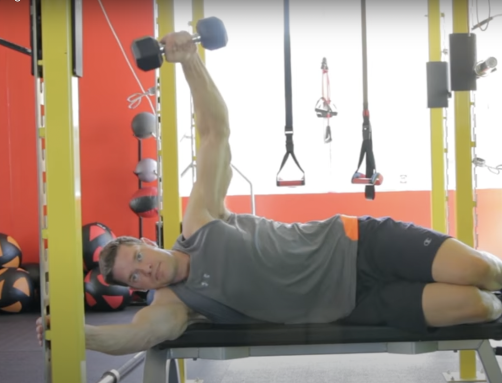 Lying One Arm Lateral Raise Exercise: Building Stronger Shoulders