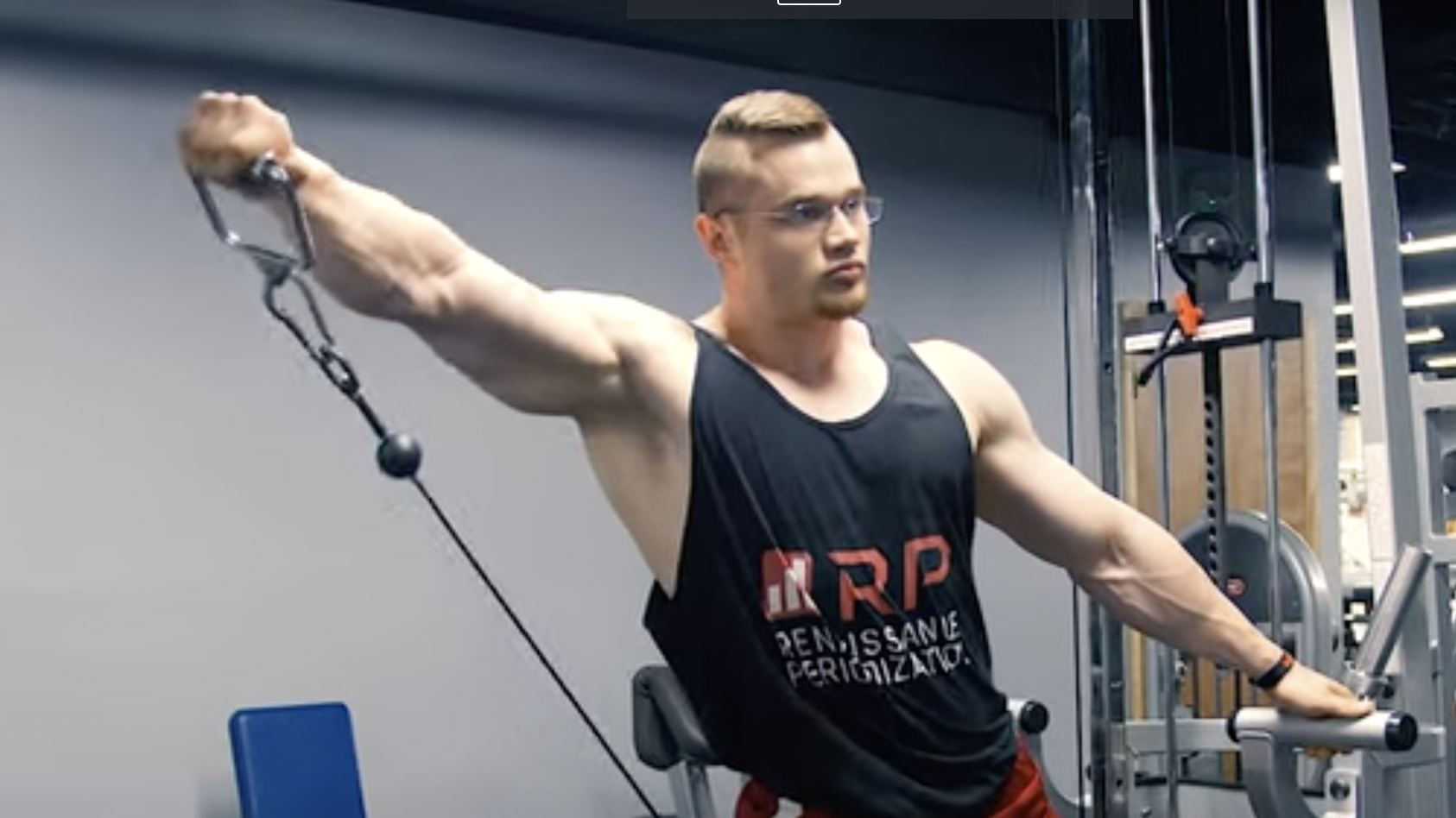 Leaning Cable Lateral Raise Exercise